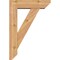 Ekena Millwork Traditional Slat Smooth Bracket w/ Offset Brace, Western Red Cedar, 5 1/2"W x 18"D x 26"H BKT0604X18X26TRA06SWR - alternate 4